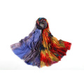 New selling custom quality cashmere the fairy tale hut knitted scarf with many colors